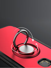 Load image into Gallery viewer, Vivo V9 Luxury Carbon Fiber Design Shockproof Hybrid Ring Holder Back Case