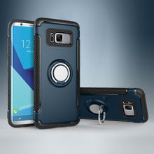 Load image into Gallery viewer, Samsung Galaxy S8 Plus Luxury Carbon Fiber Design Shockproof Hybrid Ring Holder Case