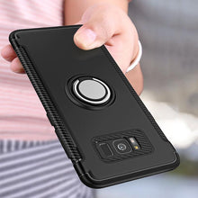 Load image into Gallery viewer, Samsung Galaxy S8 Plus Luxury Carbon Fiber Design Shockproof Hybrid Ring Holder Case