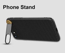 Load image into Gallery viewer, Henks Premium Ultra Slim Metal Back Camera Protection Kickstand Hollow Shell Bracket Back Case for Apple iPhone 7/8