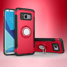 Load image into Gallery viewer, Samsung Galaxy S8 Plus Luxury Carbon Fiber Design Shockproof Hybrid Ring Holder Case