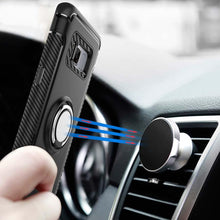 Load image into Gallery viewer, Samsung Galaxy S8 Plus Luxury Carbon Fiber Design Shockproof Hybrid Ring Holder Case