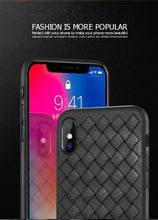 Load image into Gallery viewer, Apple iPhone X Premium Weaving Grid Breathable Soft Silicone Back Case