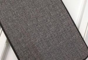 Oppo F9 Pro Premium Fabric Canvas Soft Silicone Cloth Texture Back Case with Back Screen Guard