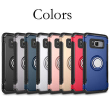 Load image into Gallery viewer, Samsung Galaxy S8 Plus Luxury Carbon Fiber Design Shockproof Hybrid Ring Holder Case