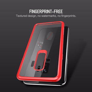 Samsung Galaxy S9 Plus Premium Transparent Hard Acrylic Back with Soft TPU Bumper Case