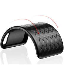 Load image into Gallery viewer, Premium Weaving Grid Breathable Soft Silicone Back Case Cover for Apple iPhone 7 Plus/ 8 Plus- BLACK