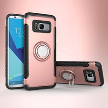 Load image into Gallery viewer, Samsung Galaxy S8 Plus Luxury Carbon Fiber Design Shockproof Hybrid Ring Holder Case