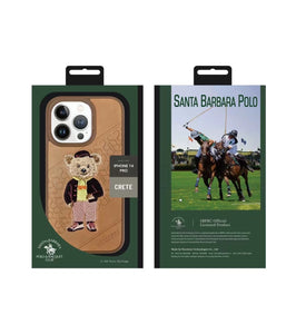 Santa Barbara Polo & Racquet Club ® Luxury Crete Series Leather Case for iPhone 14 Series (iPhone 14 / 14 Plus / 14 Pro / 14 Pro Max)