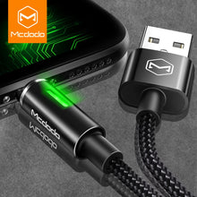 Load image into Gallery viewer, MCDODO 2nd Generation Auto Disconnect Fast Charging USB Data Sync Lightning Cable with LED Light for Apple iPhone XS Max, XR, XS, X, 8/8 Plus, 7/7 Plus, 6/6S/6 Plus, 5/5S/5C/SE - BLACK
