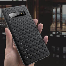 Load image into Gallery viewer, SAMSUNG GALAXY S10 PREMIUM WEAVING GRID BREATHABLE SOFT SILICONE BACK CASE