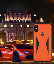 Load image into Gallery viewer, Apple iPhone X/XS Luxury Automobili Lamborghini Genuine Leather & Carbon Fiber Back Case Cover
