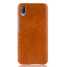 Load image into Gallery viewer, Vivo V11 Luxury Leather Finish Anti Knock Hard PC Back Case Cover with Back Screen Guard