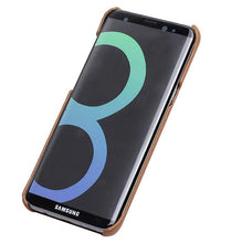 Load image into Gallery viewer, Samsung Galaxy S8 Plus Luxury Leather Finish Anti Knock Hard PC Back Case Cover with Back Screen Guard