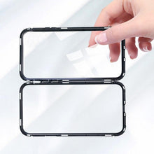 Load image into Gallery viewer, Vivo V9 Shock Proof Luxury Magnetic Adsorption Metal Bumper Auto-Fit Tempered Back Case