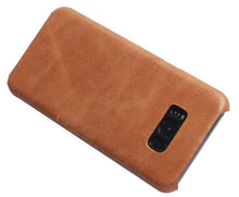 Load image into Gallery viewer, Samsung Galaxy S8 Plus Luxury Leather Finish Anti Knock Hard PC Back Case Cover with Back Screen Guard