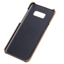 Load image into Gallery viewer, Samsung Galaxy S8 Plus Luxury Leather Finish Anti Knock Hard PC Back Case Cover with Back Screen Guard