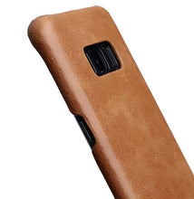 Load image into Gallery viewer, Samsung Galaxy S8 Plus Luxury Leather Finish Anti Knock Hard PC Back Case Cover with Back Screen Guard
