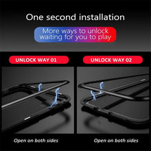Load image into Gallery viewer, Vivo V9 Shock Proof Luxury Magnetic Adsorption Metal Bumper Auto-Fit Tempered Back Case