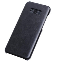 Load image into Gallery viewer, Samsung Galaxy S8 Plus Luxury Leather Finish Anti Knock Hard PC Back Case Cover with Back Screen Guard