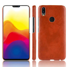 Load image into Gallery viewer, Vivo V9 Luxury Leather Finish Anti Knock Hard PC Back Case Cover with Back Screen Guard