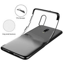 Load image into Gallery viewer, OnePlus 6T Premium Laser Plating Series Soft TPU Clear Transparent Back Case Cover