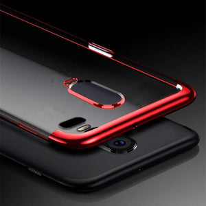 OnePlus 6T Premium Laser Plating Series Soft TPU Clear Transparent Back Case Cover
