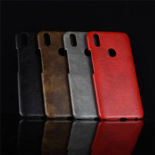 Load image into Gallery viewer, Vivo V9 Luxury Leather Finish Anti Knock Hard PC Back Case Cover with Back Screen Guard