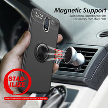 Load image into Gallery viewer, OnePlus 6T Luxury Shockproof Ring Holder Kickstand Soft TPU Back Case Cover