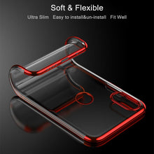Load image into Gallery viewer, XIAOMI REDMI NOTE 6 PRO PREMIUM LASER PLATING SERIES SOFT TPU CLEAR TRANSPARENT BACK CASE COVER