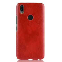 Load image into Gallery viewer, Vivo V9 Luxury Leather Finish Anti Knock Hard PC Back Case Cover with Back Screen Guard