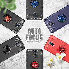 Load image into Gallery viewer, OnePlus 6T Luxury Shockproof Ring Holder Kickstand Soft TPU Back Case Cover