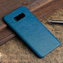 Load image into Gallery viewer, Samsung Galaxy S8 Plus Luxury Leather Finish Anti Knock Hard PC Back Case Cover with Back Screen Guard