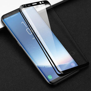 Samsung Galaxy A9 2018 Premium 5D Pro Full Glue Curved Edge Anti Shatter Tempered Glass Screen Protector