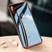 Load image into Gallery viewer, Apple iPhone XS Max Luxury Laser Plating Precision Thin Clear Hard Back Case