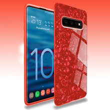 Load image into Gallery viewer, Samsung Galaxy S10 Luxury Explosion Proof Marble Pattern Tempered Glass Hard Back Case