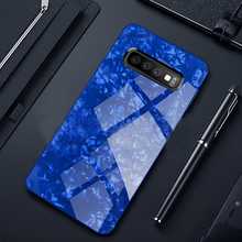 Load image into Gallery viewer, Samsung Galaxy S10 Luxury Explosion Proof Marble Pattern Tempered Glass Hard Back Case