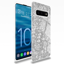 Load image into Gallery viewer, Samsung Galaxy S10 Luxury Explosion Proof Marble Pattern Tempered Glass Hard Back Case