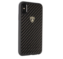 Load image into Gallery viewer, Apple iPhone X/XS Official Lamborghini Shockproof D3 Genuine Carbon Fiber Protection Back Case Cover
