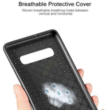 Load image into Gallery viewer, SAMSUNG GALAXY S10 PREMIUM WEAVING GRID BREATHABLE SOFT SILICONE BACK CASE