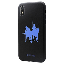 Load image into Gallery viewer, Apple iPhone XR Luxury Santa Barbara Polo & Racquet Club Genuine Leather Hard Back Case Cover