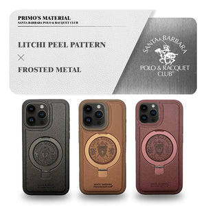 Premium Santa Barbara Polo & Racquet Club ® Primo Series Leather Case for iPhone 15 Series
