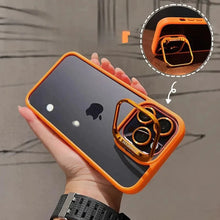 Load image into Gallery viewer, Luxury Camera Lens Flip Bracket Stand Case For iPhone 13 Series (13, 13 Plus, 13 Pro Max)