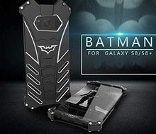 Load image into Gallery viewer, R-Just Batman Shockproof Aluminum Shell Metal Case with Custom Batarang Stand for Samsung S8