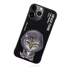 Load image into Gallery viewer, Premium Nimmy ® Hip Hop Series 3D Embroidery Leather Case with Chain for iPhone 14 Series