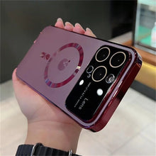 Load image into Gallery viewer, Premium Magsafe Wireless Charging AG Nano Chromatic Glass Lens Case For iPhone 15 Series