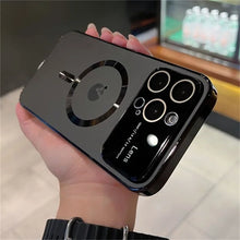 Load image into Gallery viewer, Premium Magsafe Wireless Charging AG Nano Chromatic Glass Lens Case For iPhone 15 Series