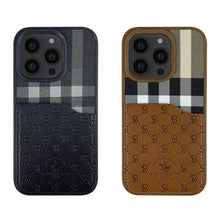 Load image into Gallery viewer, Santa Barbara Polo &amp; Racquet Club ® Luxury Plaid Series Leather Case for iPhone 14 Series