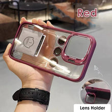 Load image into Gallery viewer, Luxury Camera Lens Flip Bracket Stand Case For iPhone 15 &amp; iPhone 14 Series
