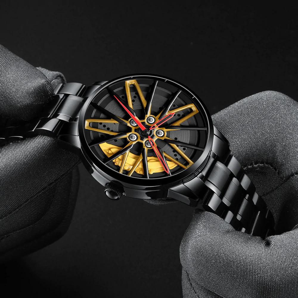 Wheel Rotation Watch CHRONOSE™ Savage Cool Gyro Rotating Alloy Wheel Watch – Casetrend
